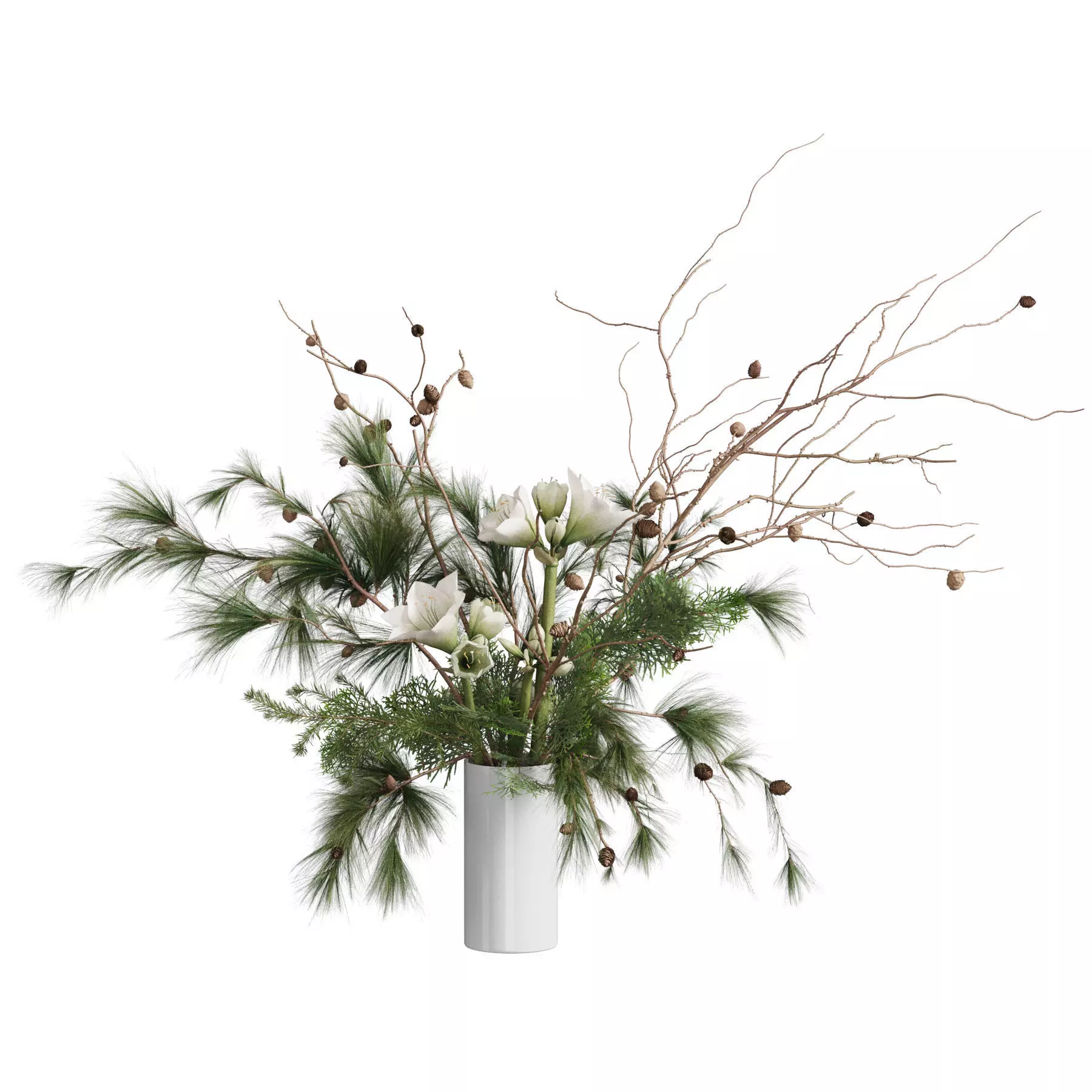 Flower In Vase 80 3D model_0