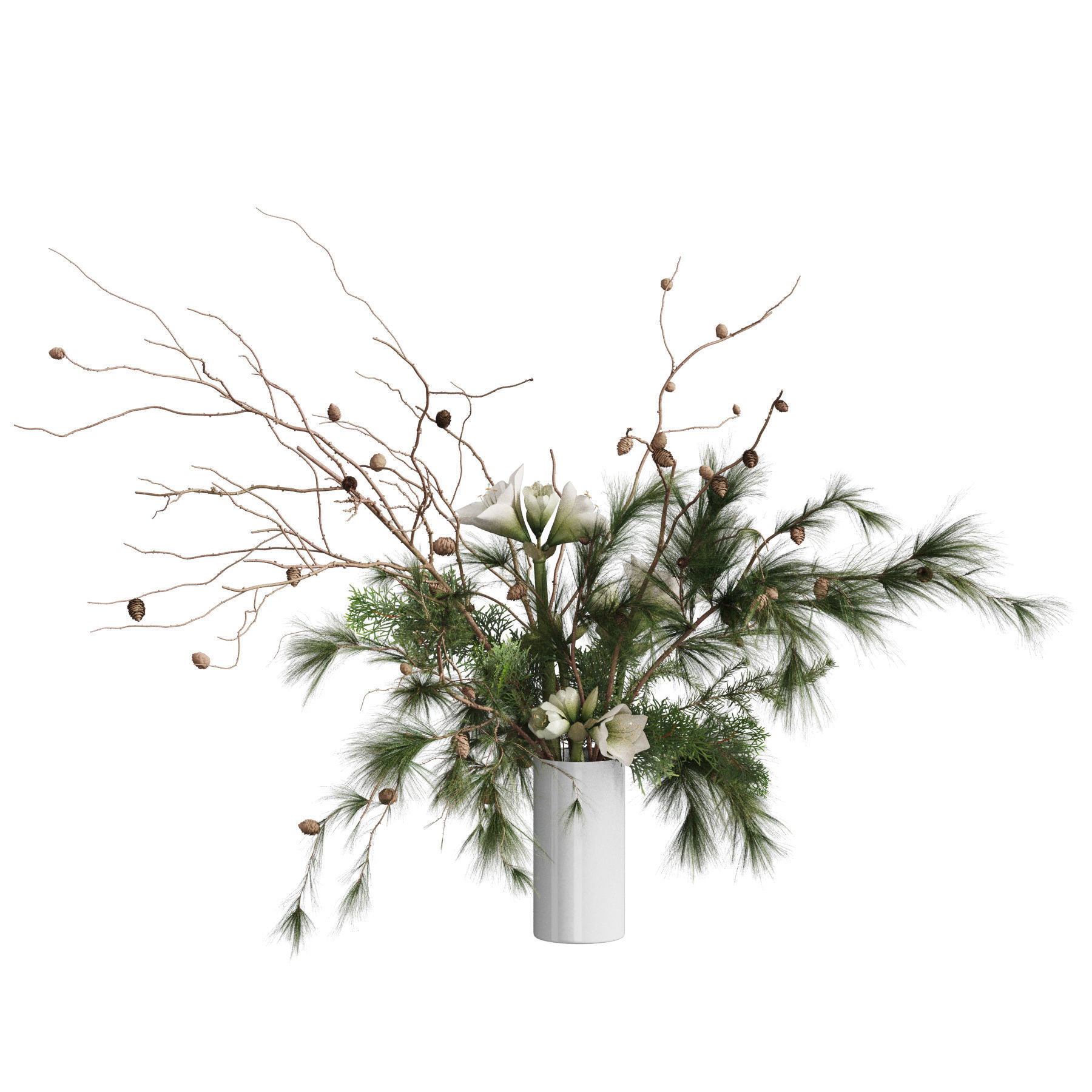 Flower In Vase 80 3D model_1