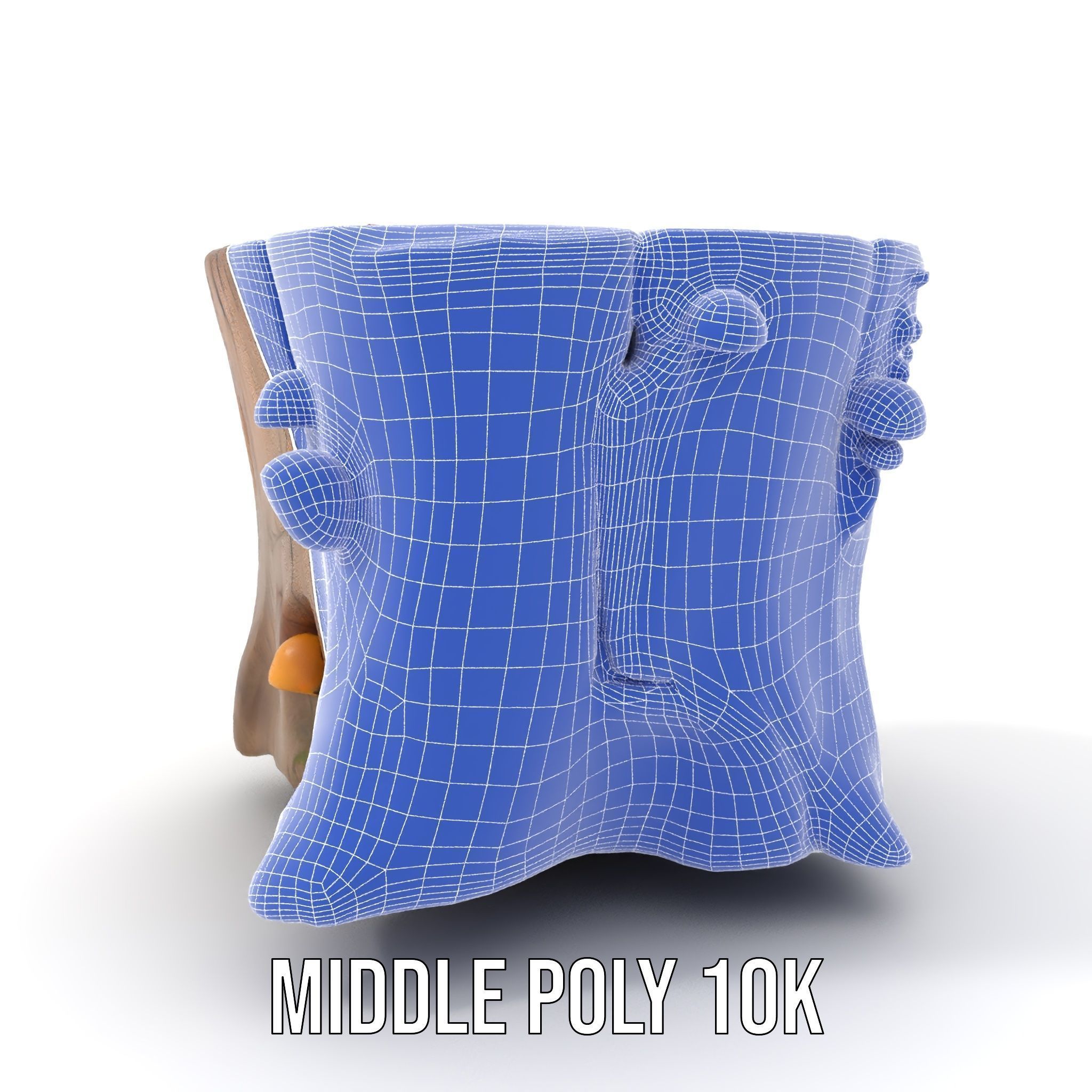 Forest Tree Stump with Moss and Fungi Model Pack Low-poly 3D model_16