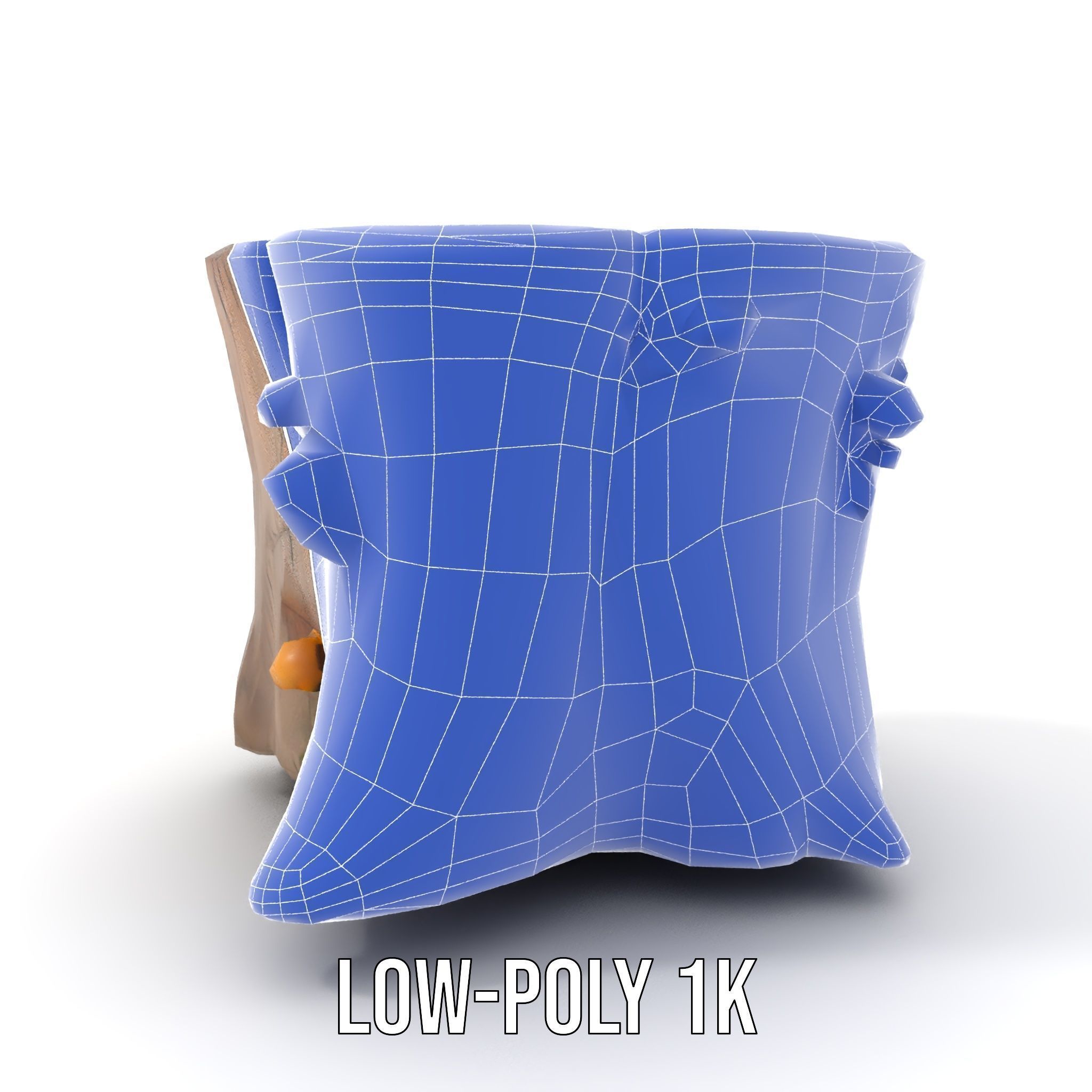 Forest Tree Stump with Moss and Fungi Model Pack Low-poly 3D model_28