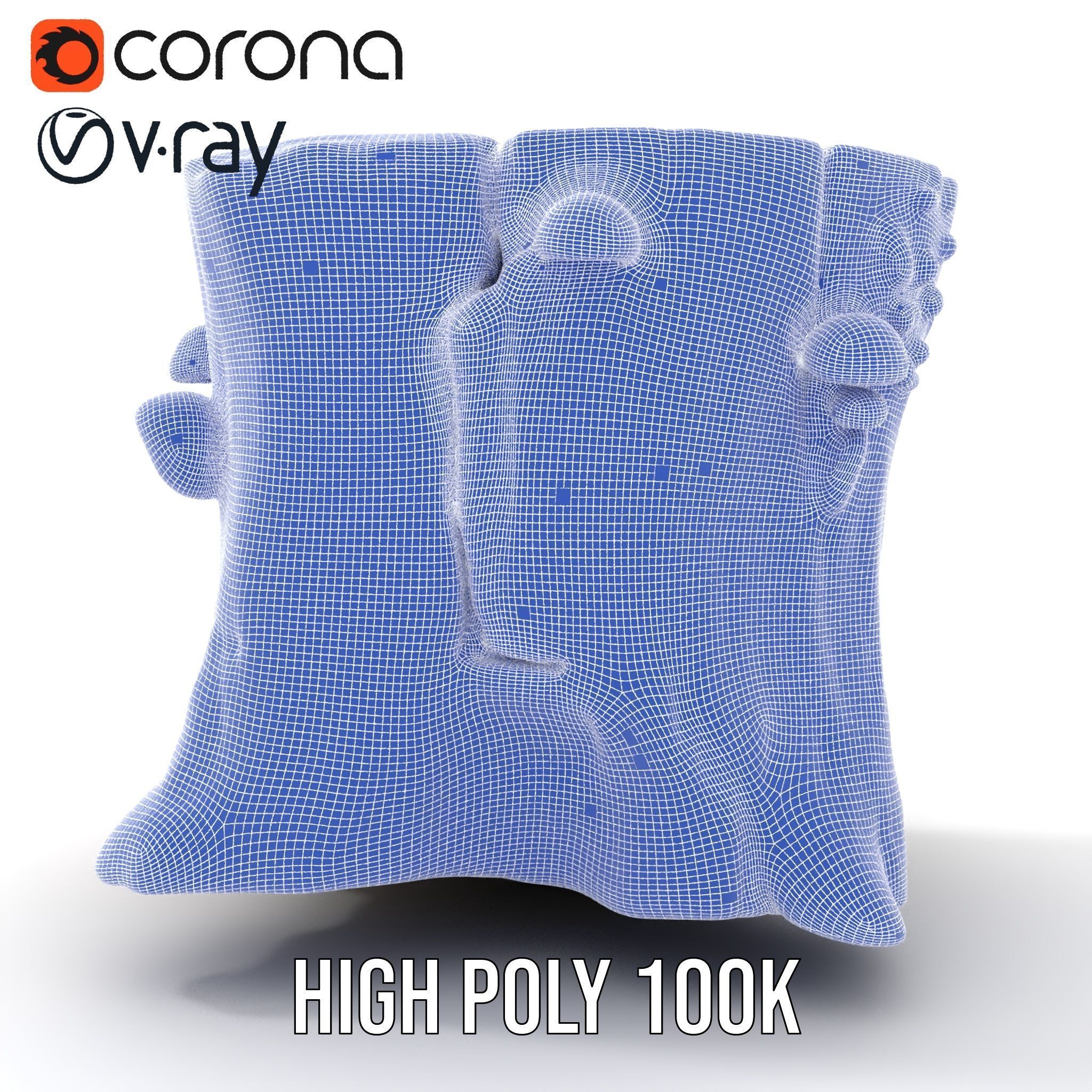 Forest Tree Stump with Moss and Fungi Model Pack Low-poly 3D model_32