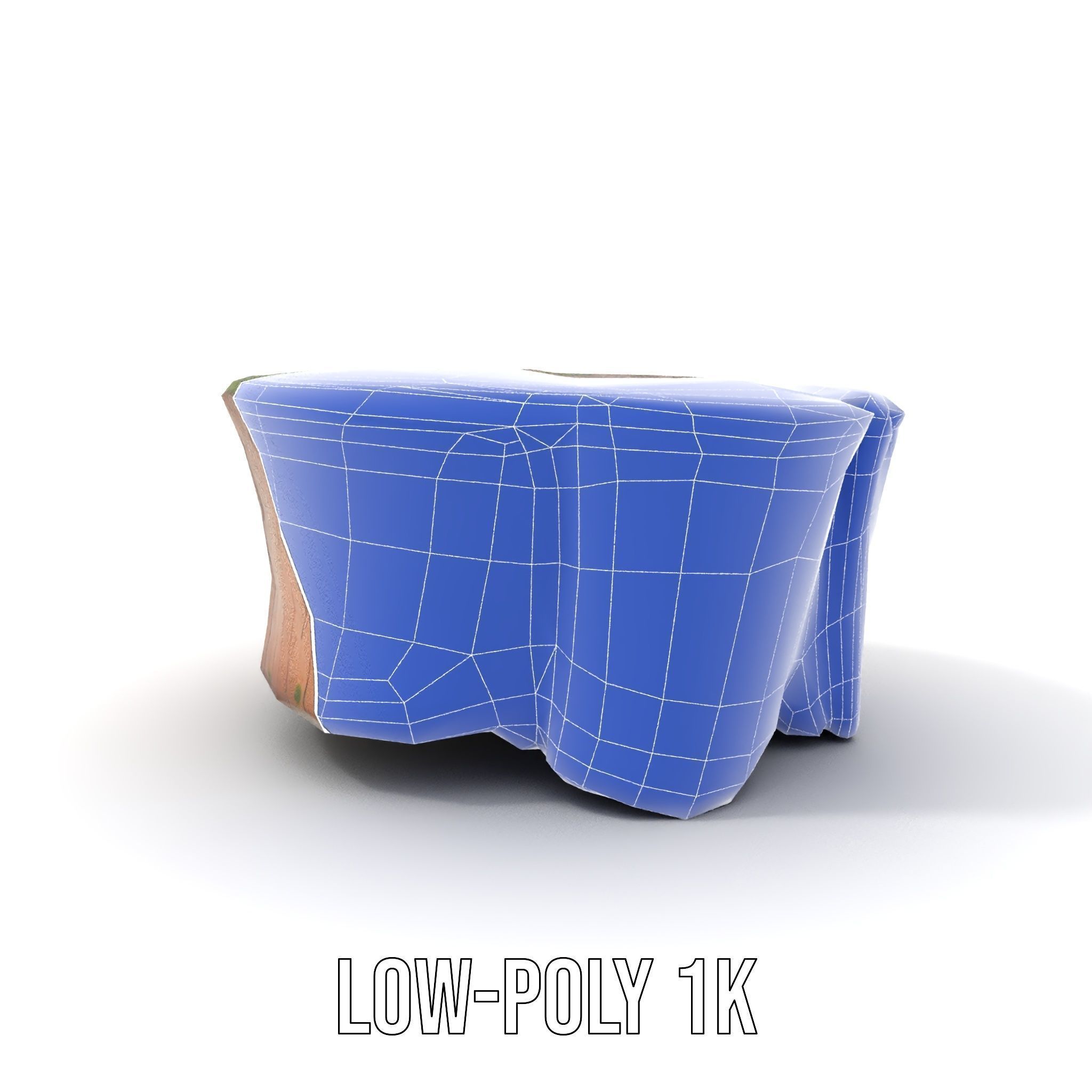 Mossy Tree Stump Model Pack for Nature Scenes Low-poly 3D model_25