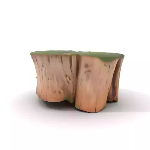 Mossy Tree Stump Model Pack for Nature Scenes Low-poly 3D model