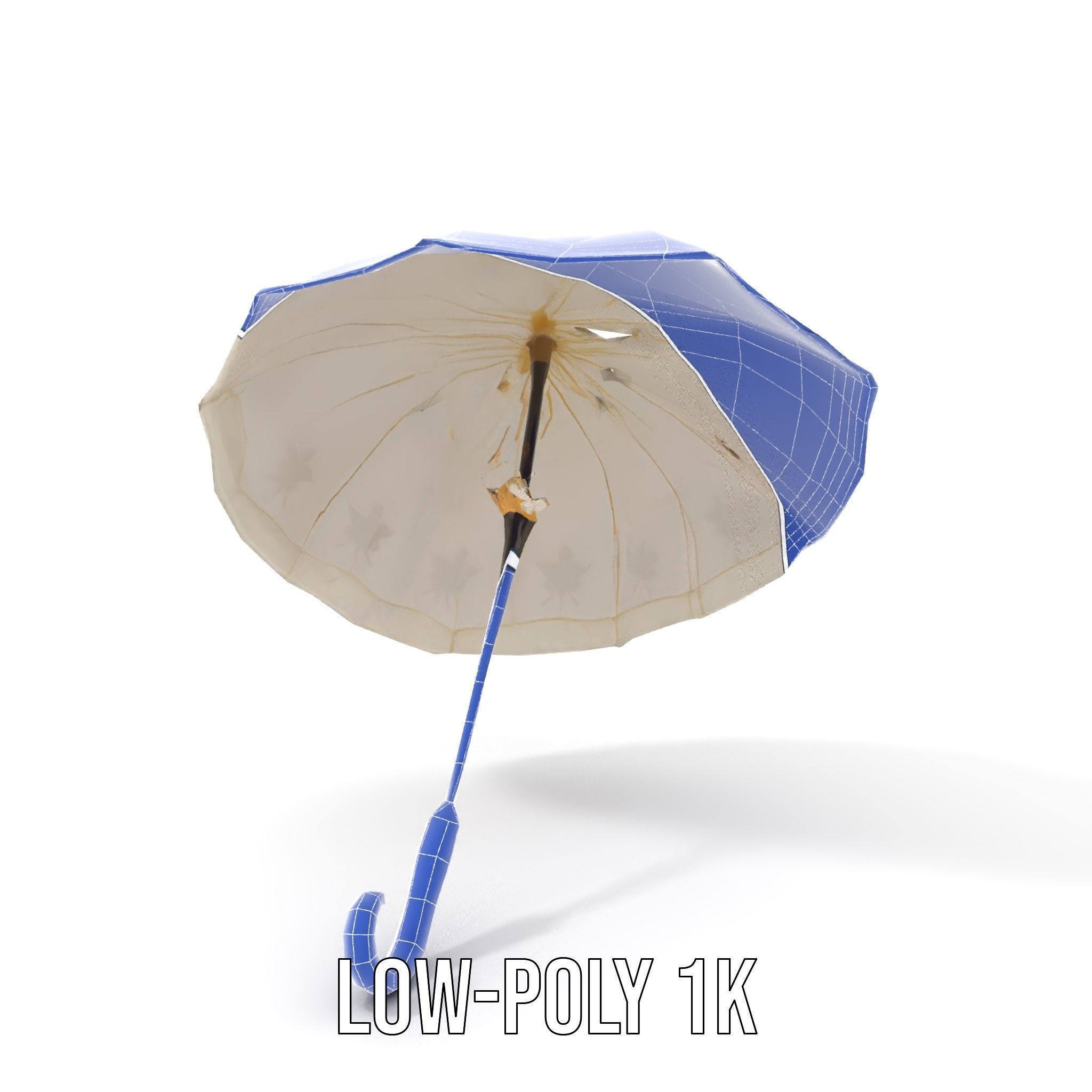 Elegant Lace Parasol Model Pack Low-poly 3D model_14