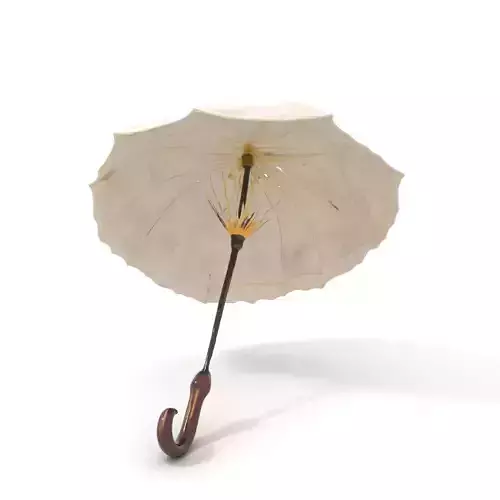 Elegant Lace Parasol Model Pack Low-poly 3D model