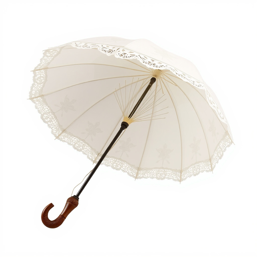 Elegant Lace Parasol Model Pack Low-poly 3D model_2