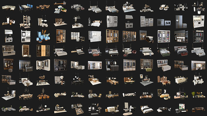 Archmodels Bundle vol 1 - home furniture and appliances 3D model