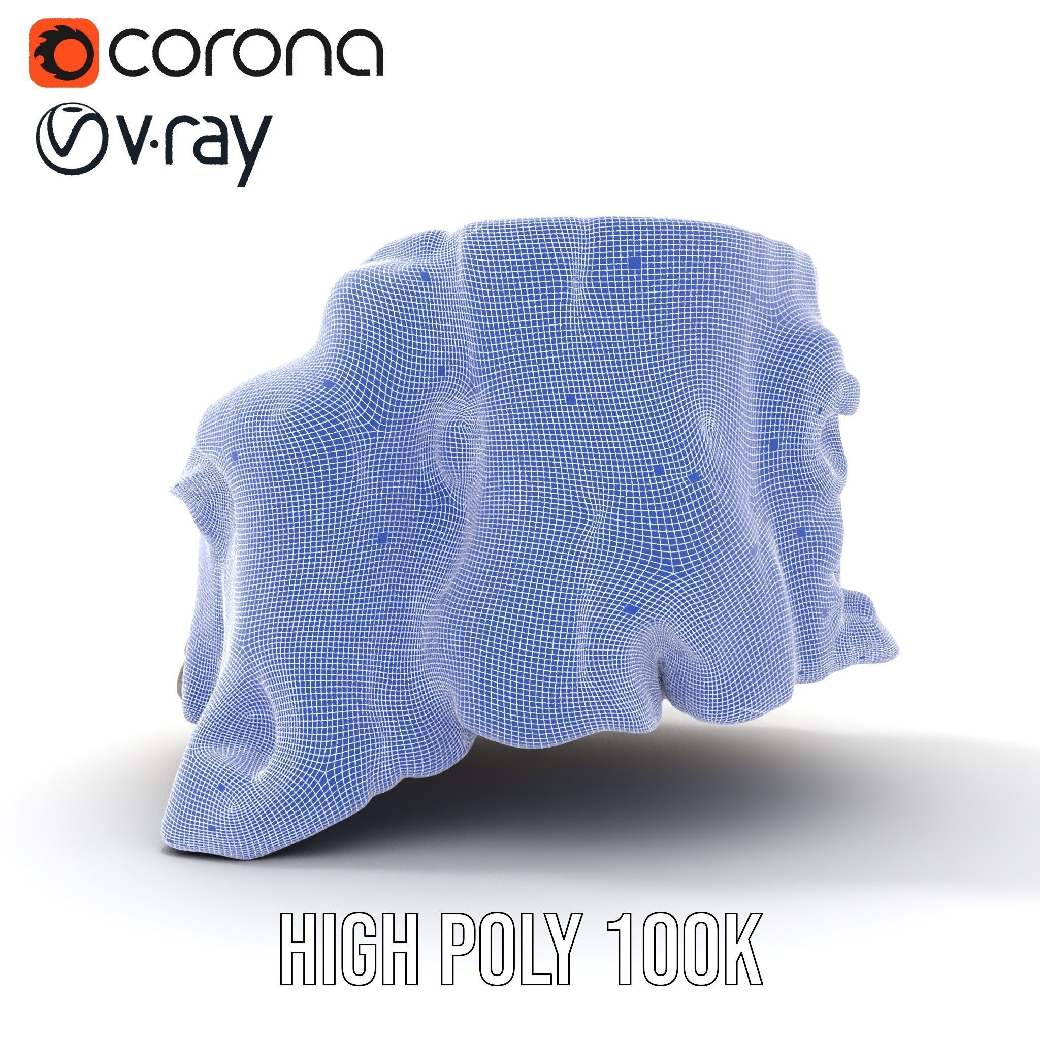 Mossy Tree Stump Model Pack Low-poly 3D model_32