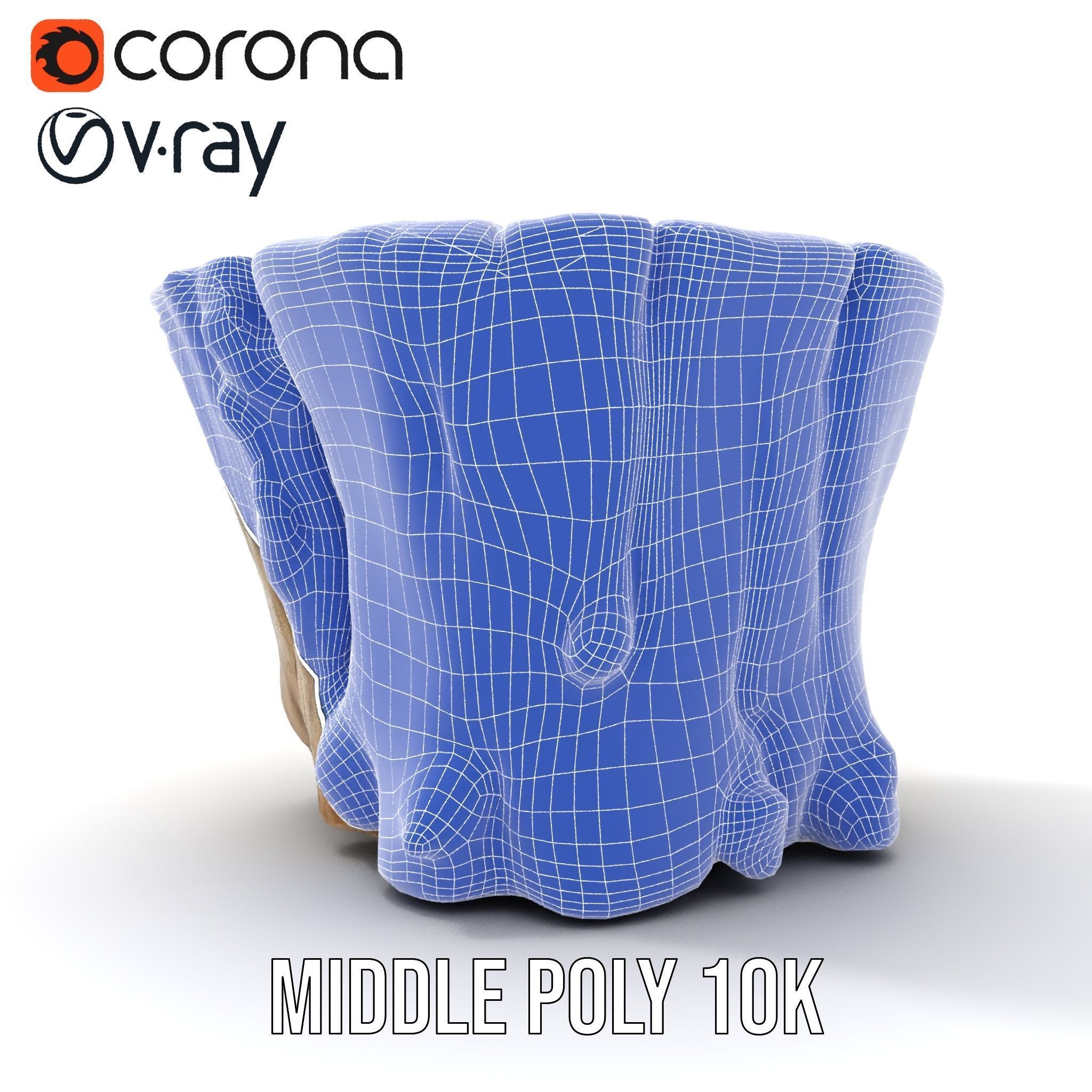 Mossy Tree Stump Model Pack with Natural Details Low-poly 3D model_19