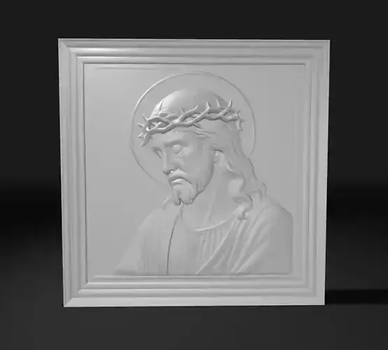 Jesus Christ Crown of Thorns 3D Wall Relief