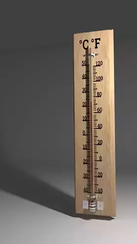 Wooden Thermometer with scale