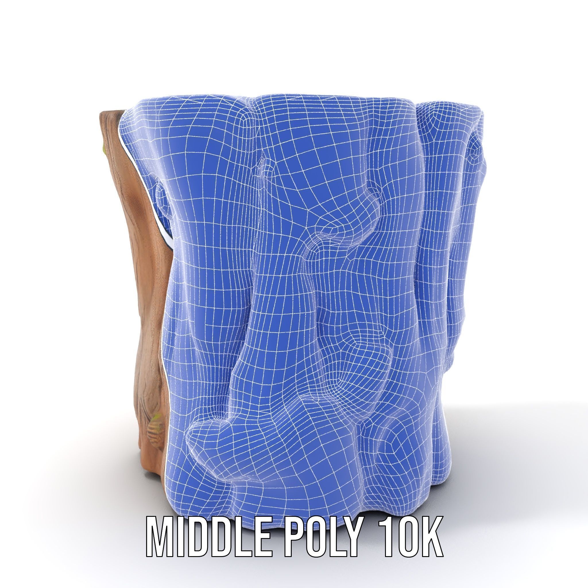 Realistic Mossy Tree Stump Model Pack for Natural Environments Low-poly 3D model_11