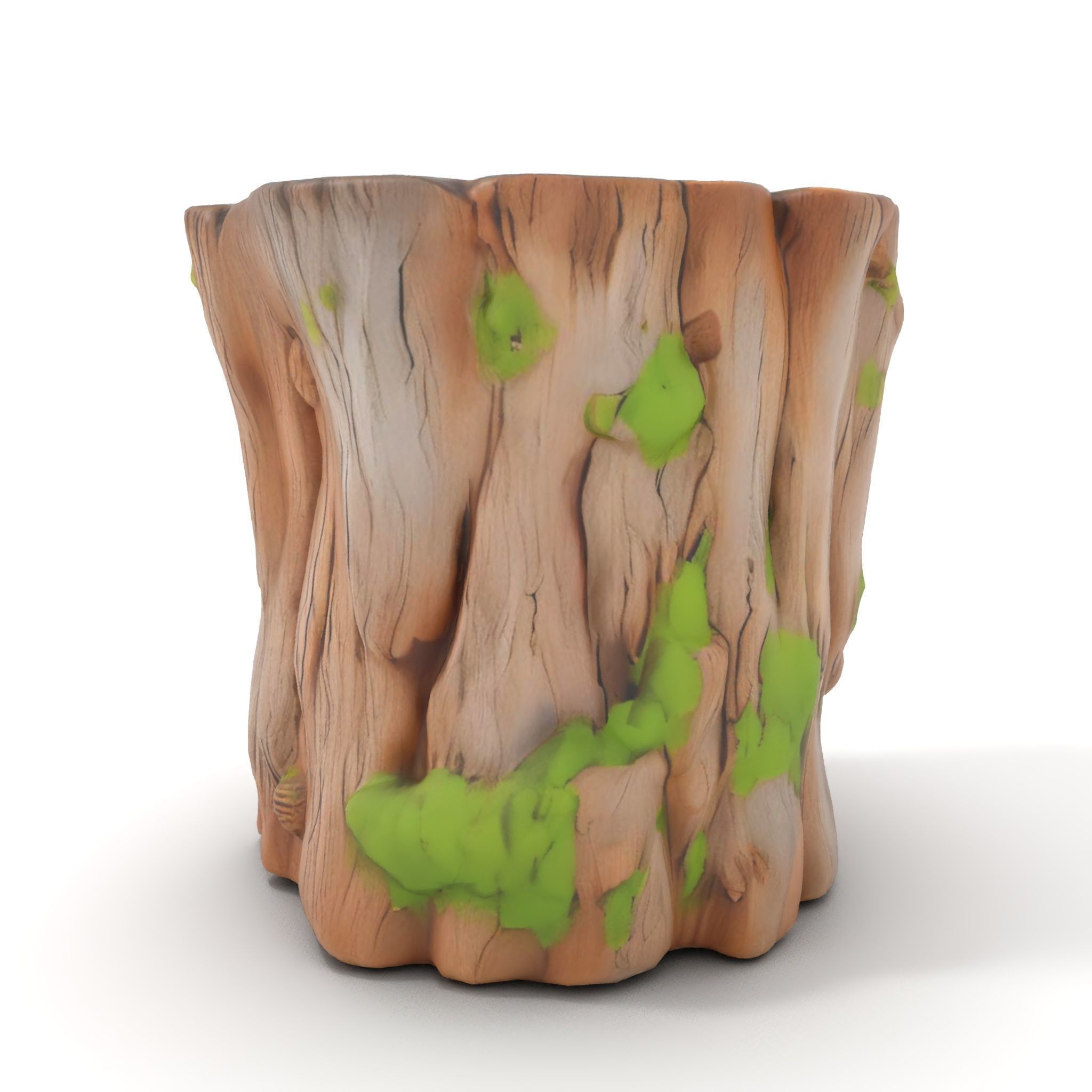 Realistic Mossy Tree Stump Model Pack for Natural Environments Low-poly 3D model_6