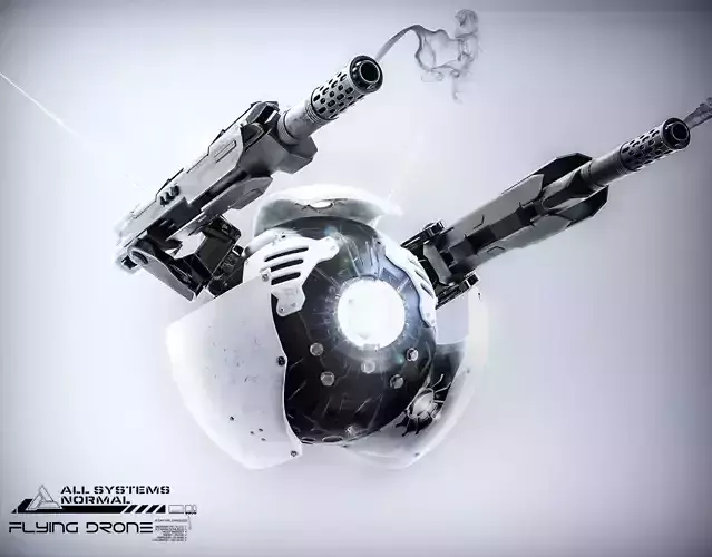 Flying Drone 3D model