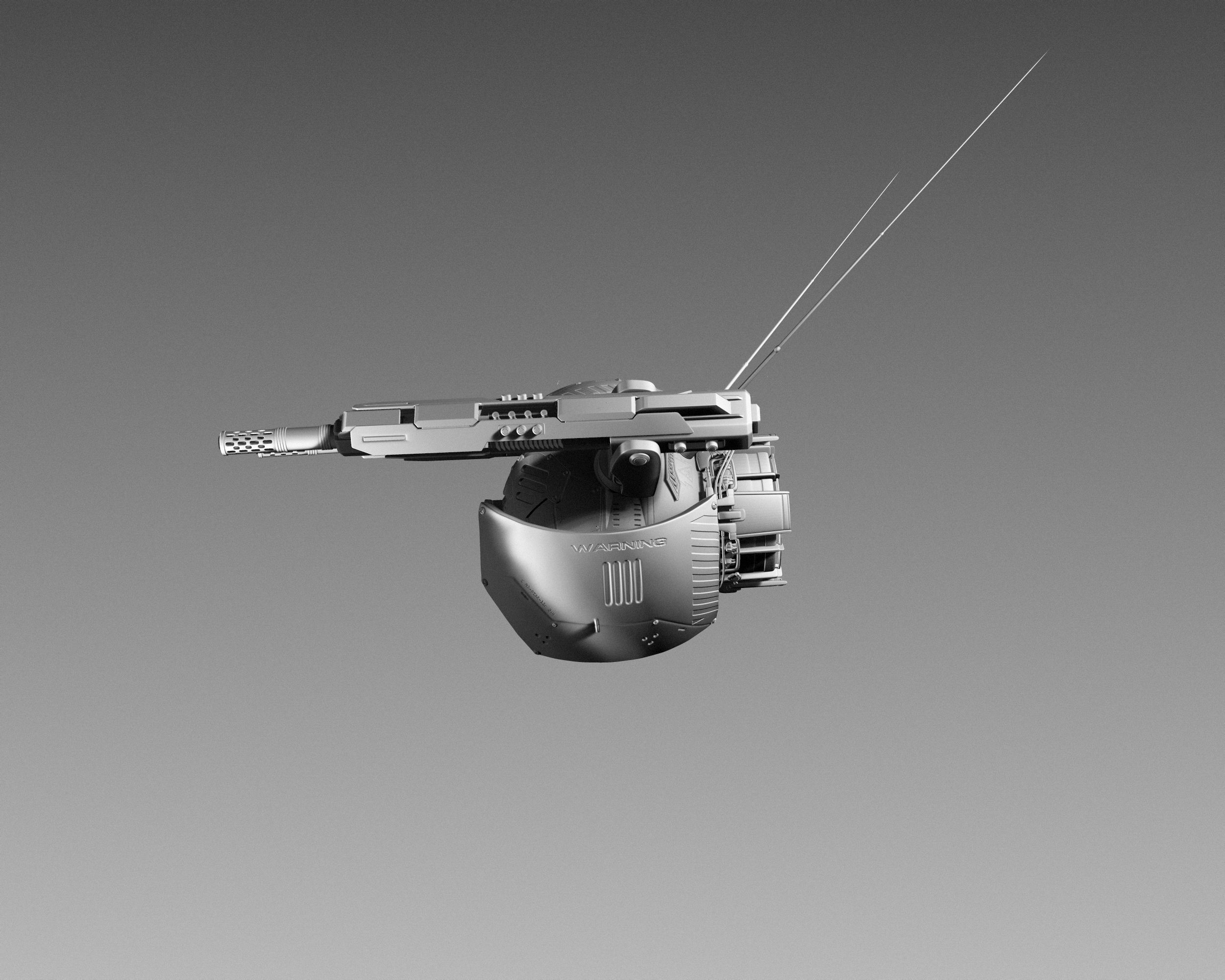Flying Drone 3D model_4
