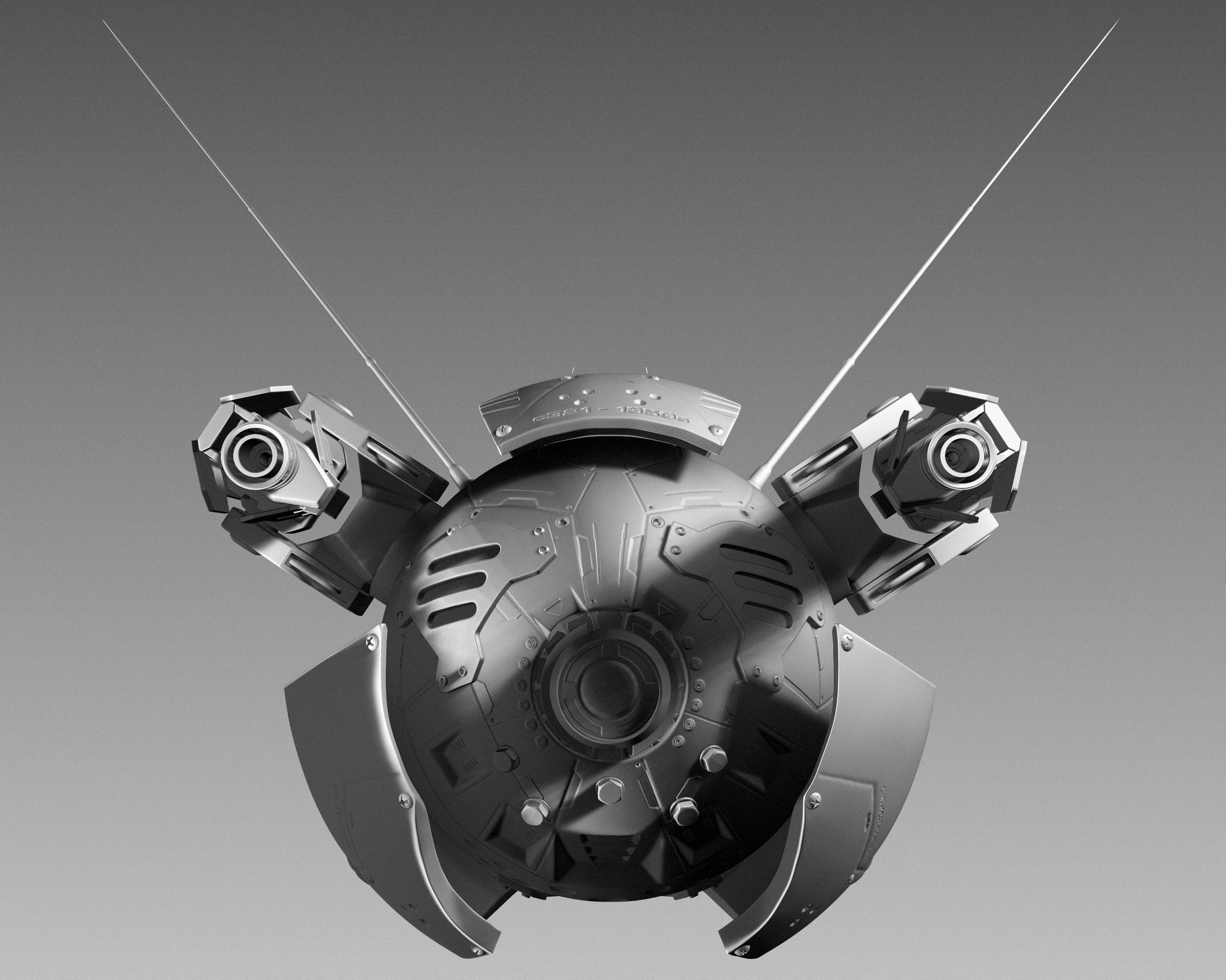 Flying Drone 3D model_8