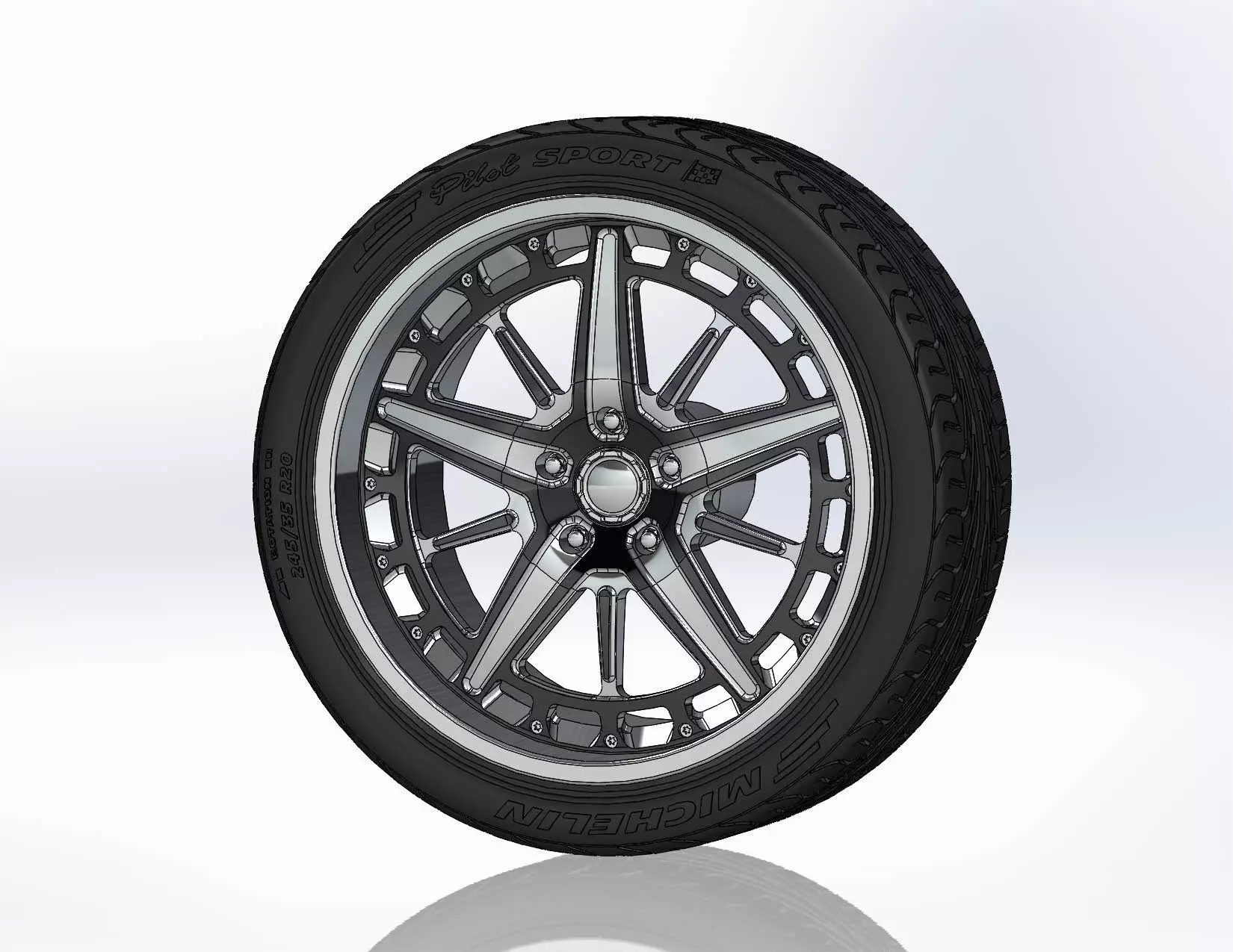 Wheels Schott Fulcrum PT 20inch for your scale model 3D print model_0