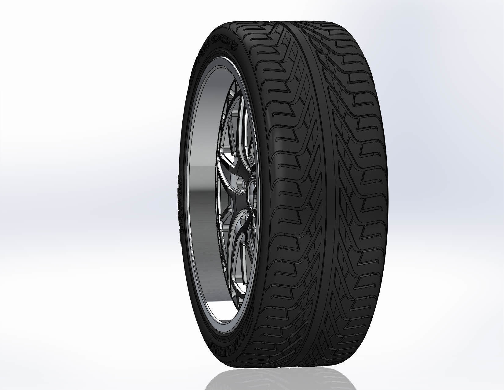 Wheels Schott Fulcrum PT 20inch for your scale model 3D print model_4