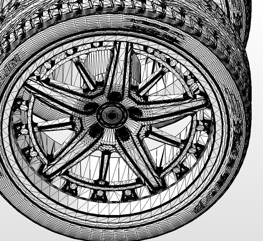 Wheels Schott Fulcrum PT 20inch for your scale model 3D print model_16