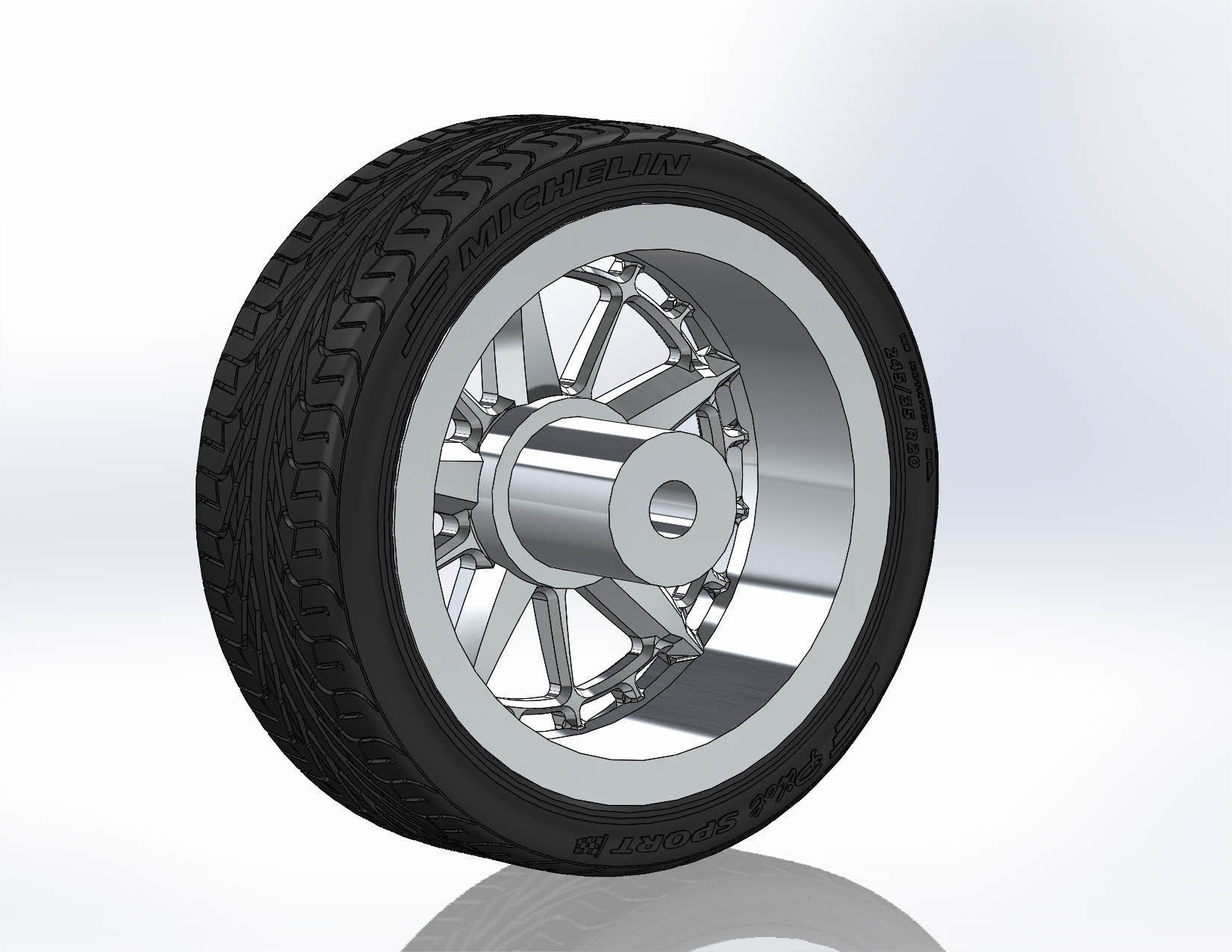 Wheels Schott Fulcrum PT 20inch for your scale model 3D print model_6