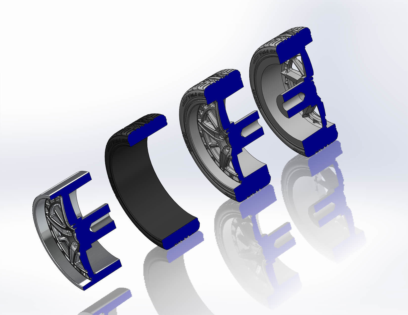 Wheels Schott Fulcrum PT 20inch for your scale model 3D print model_12