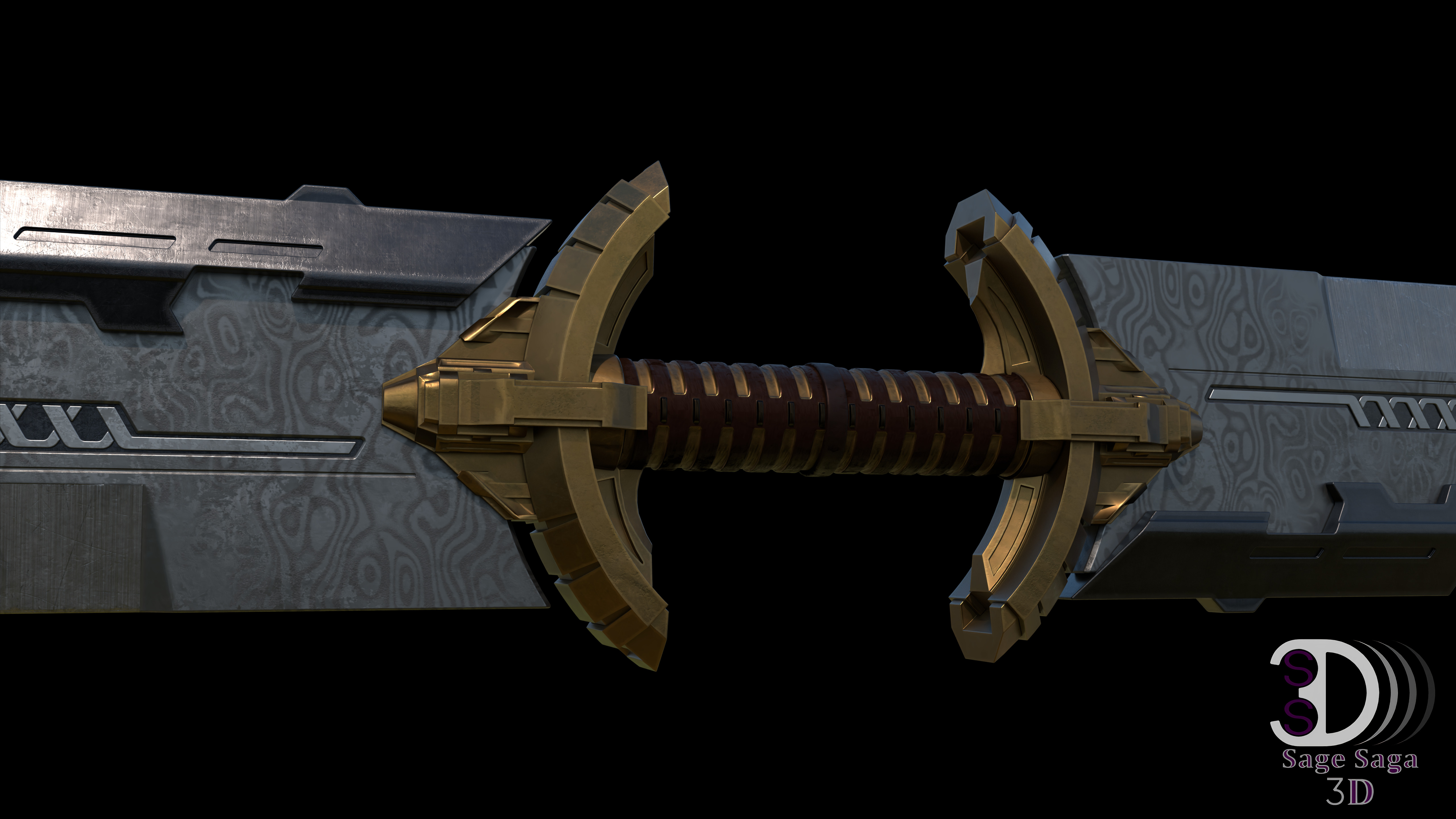 Thanos Double Edged Blade llSS3Dll 3D model_1