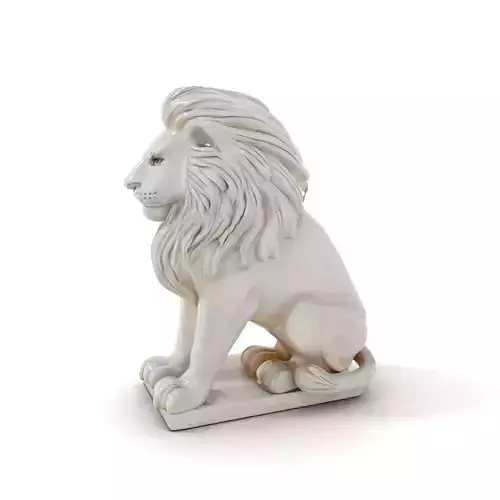 Majestic Lion Statue D Model Pack