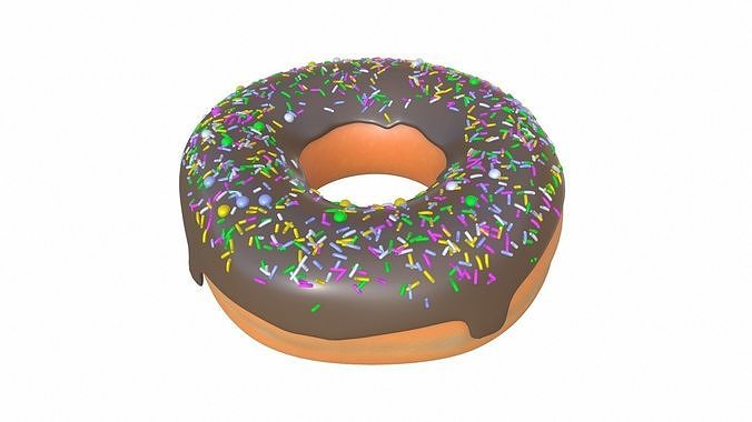 Donut Low-poly 3D model