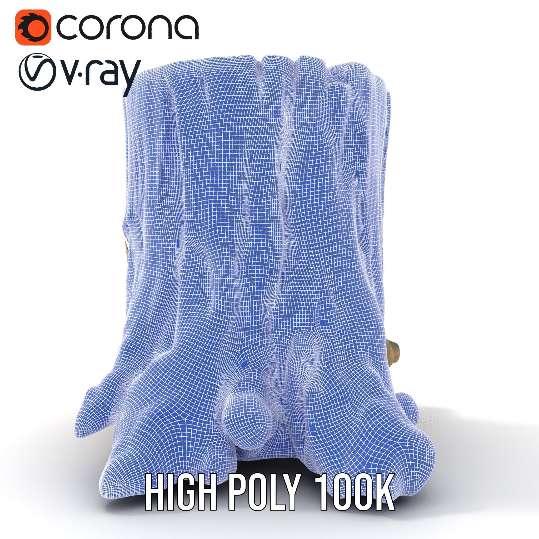 Mossy Tree Stump Model Pack Low-poly 3D model_34