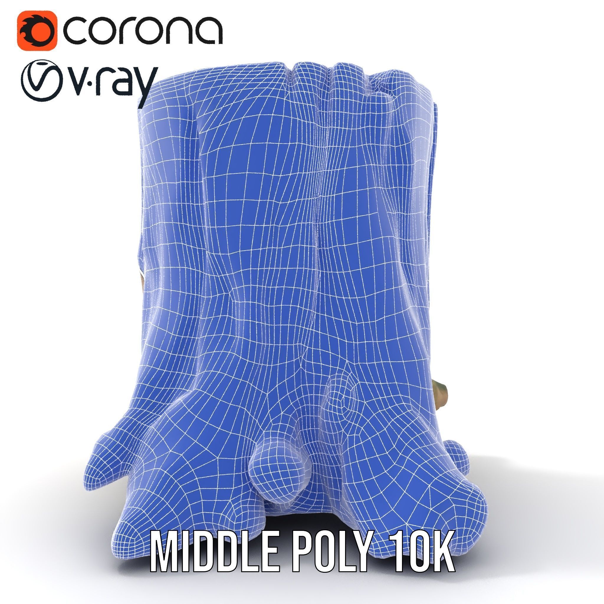 Mossy Tree Stump Model Pack Low-poly 3D model_25