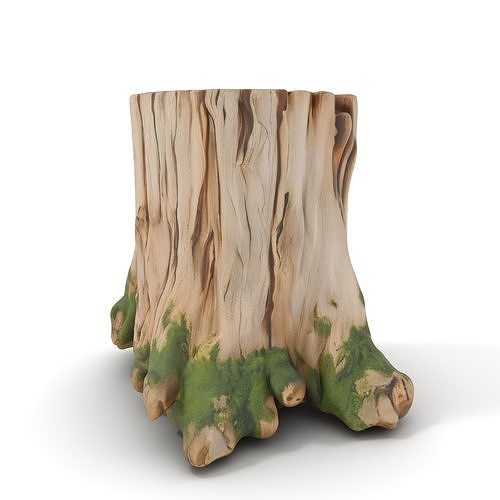 Mossy Tree Stump Model Pack Low-poly 3D model