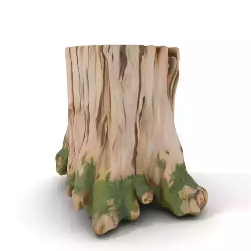 Mossy Tree Stump Model Pack Low-poly 3D model