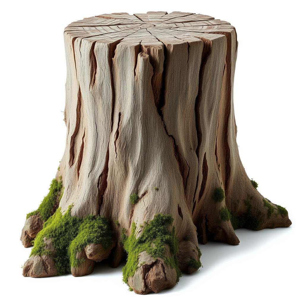 Mossy Tree Stump Model Pack Low-poly 3D model_2
