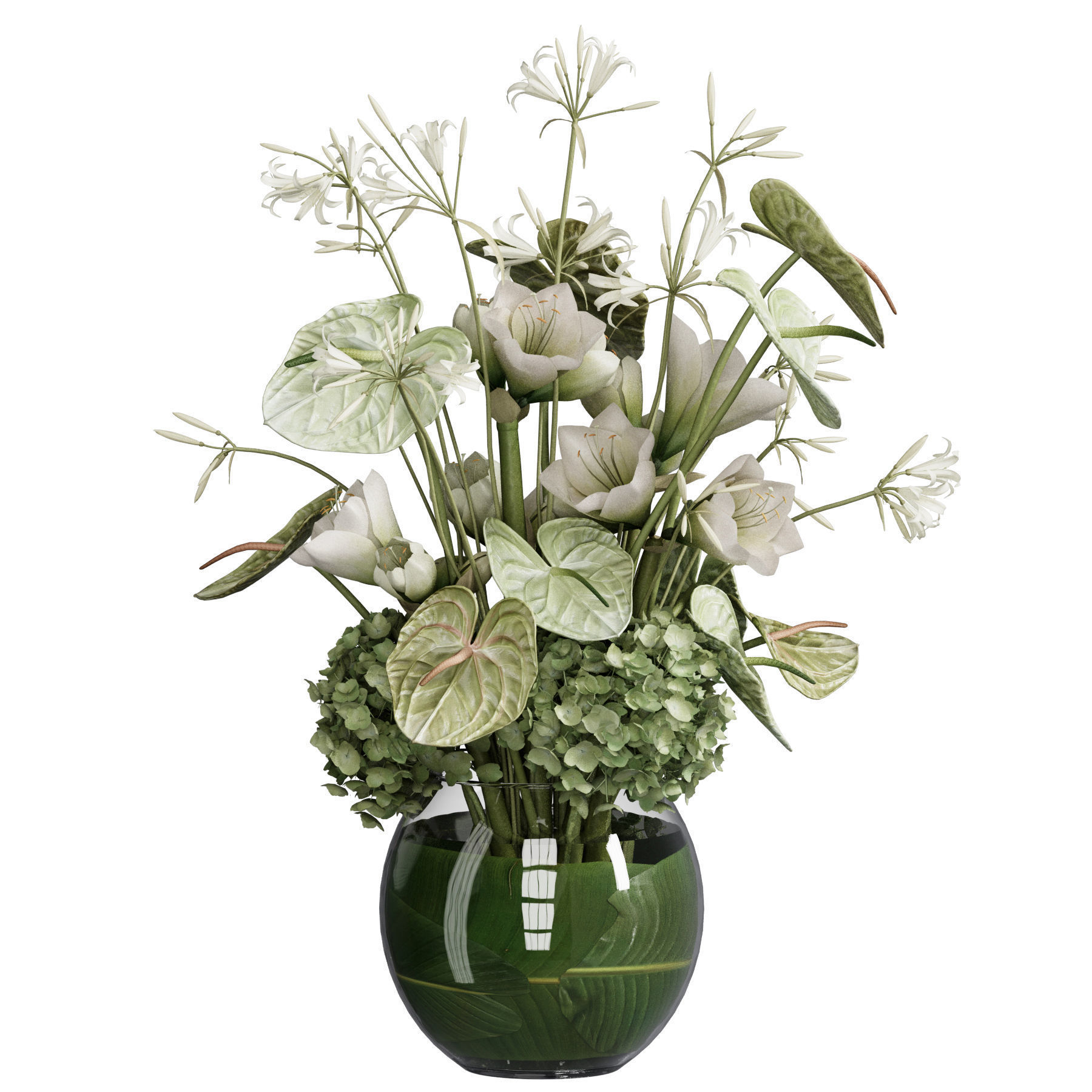 Flower In Vase 81 3D model_1
