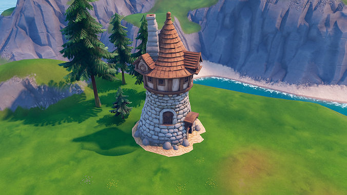 Medieval Fantasy Towers Pack 20 AI Pieces 3D model 5