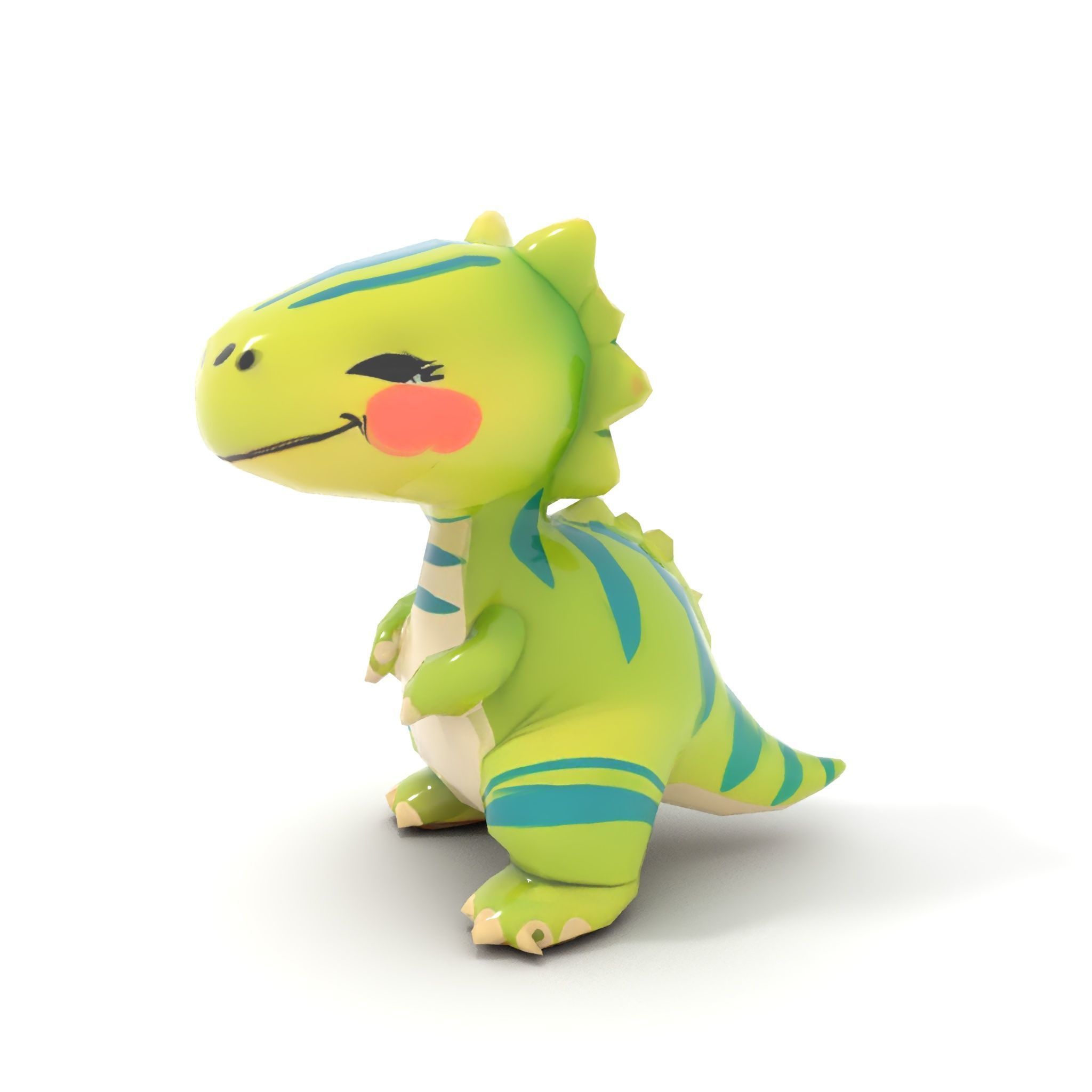 Cute Dinosaur Model Pack with Playful Design Low-poly 3D model_17