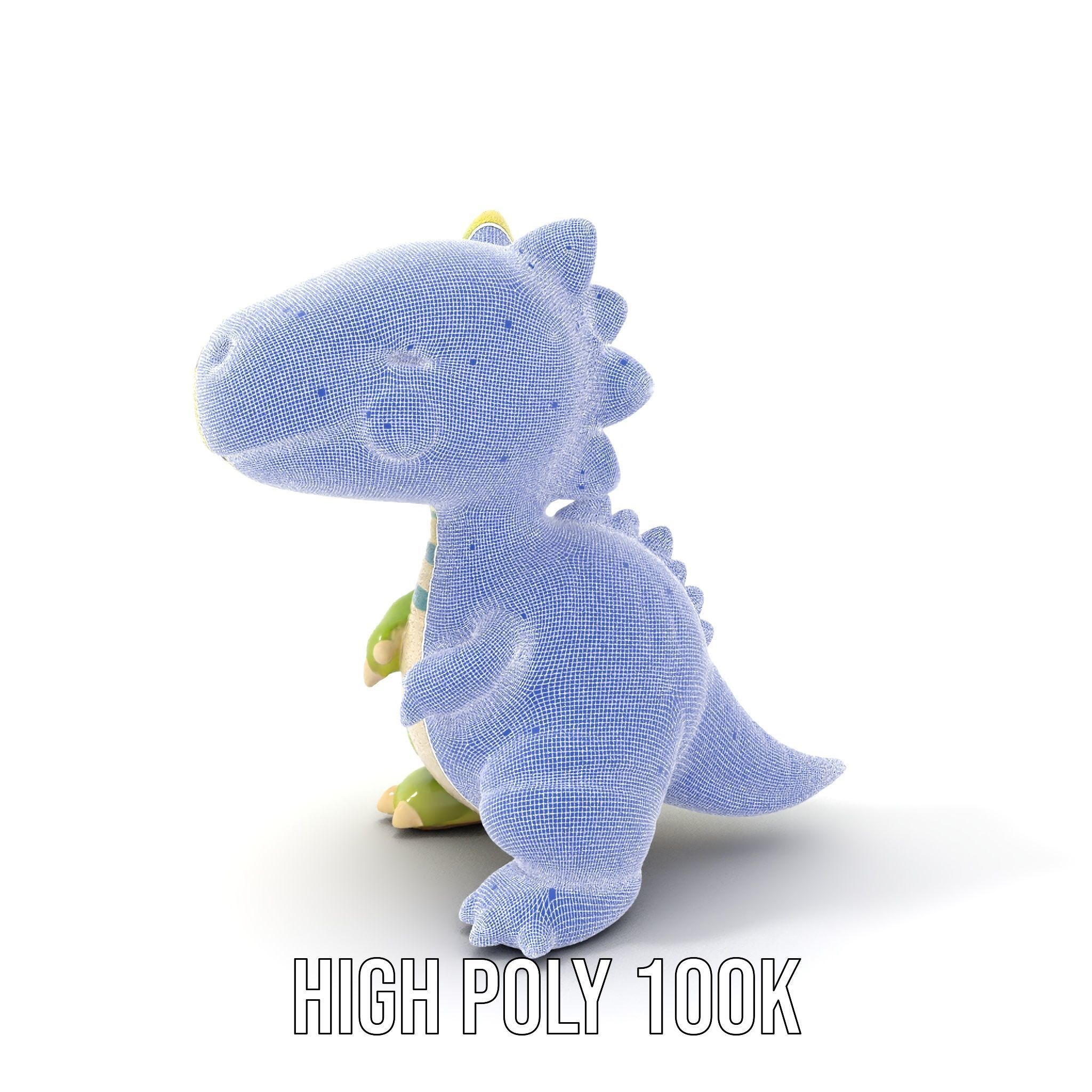 Cute Dinosaur Model Pack with Playful Design Low-poly 3D model_4