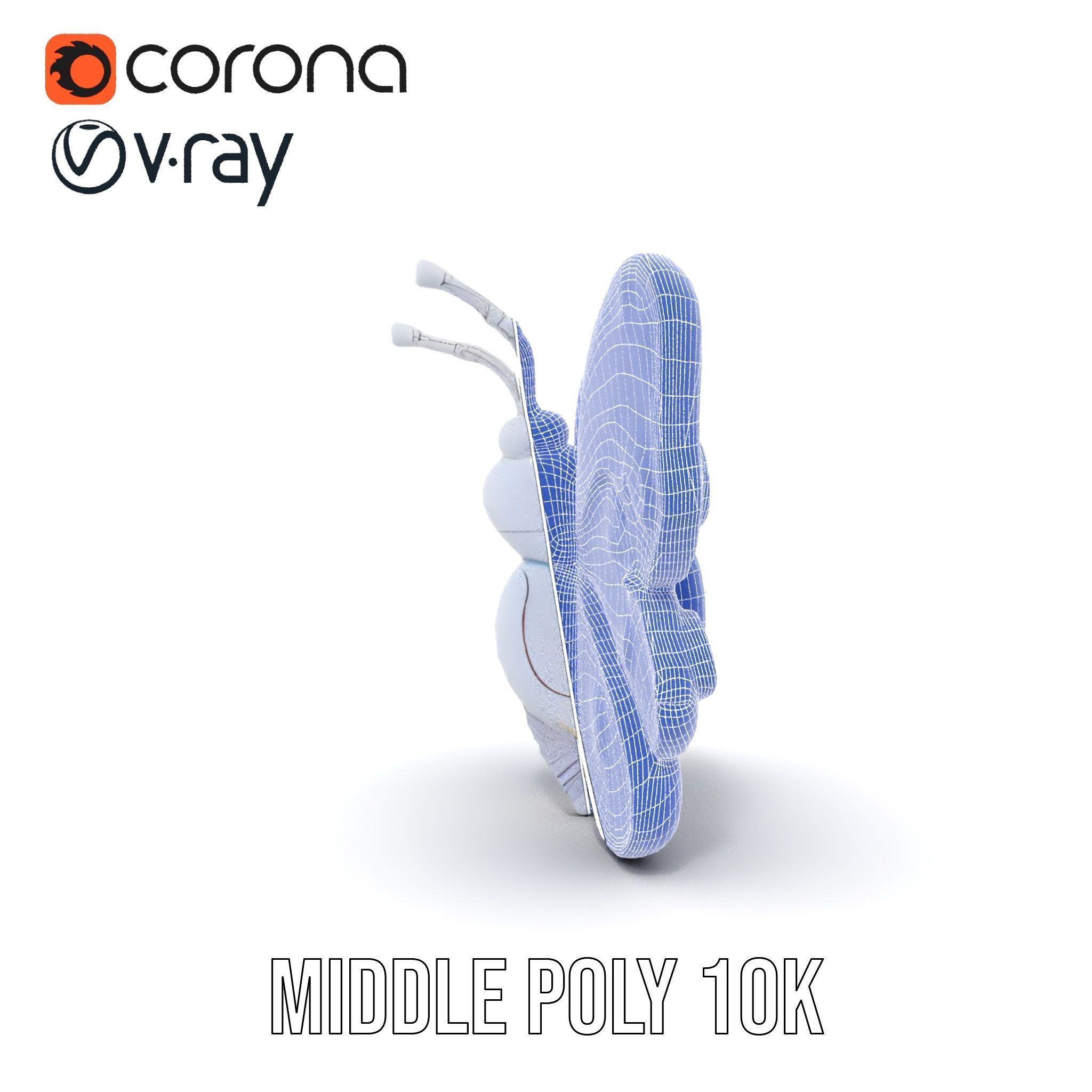 Colorful Inflatable Butterfly Model Pack Low-poly 3D model_27