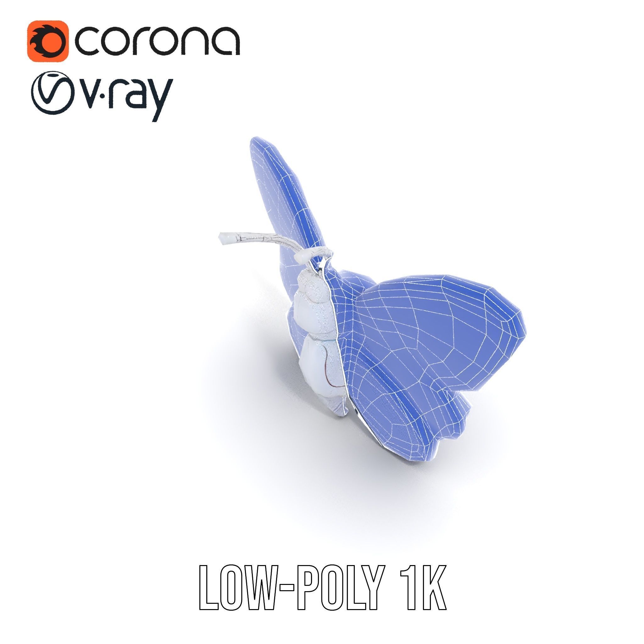 Colorful Inflatable Butterfly Model Pack Low-poly 3D model_31