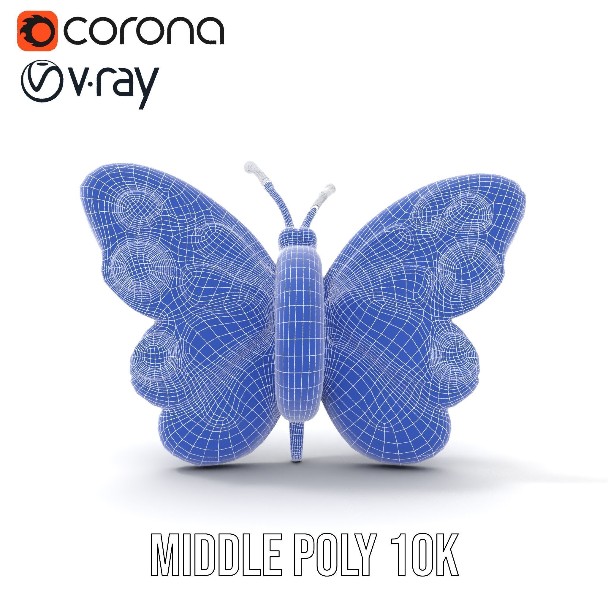 Colorful Inflatable Butterfly Model Pack Low-poly 3D model_30
