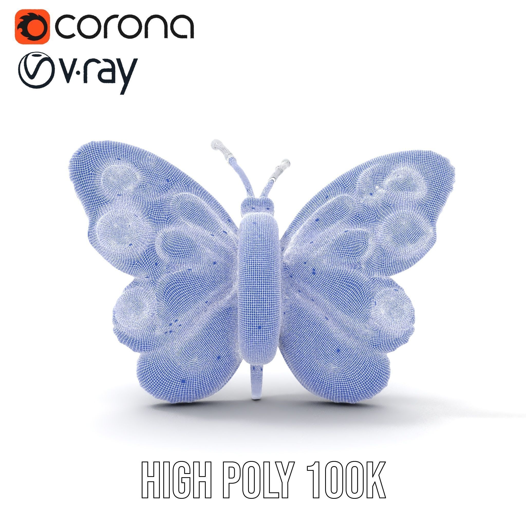Colorful Inflatable Butterfly Model Pack Low-poly 3D model_33