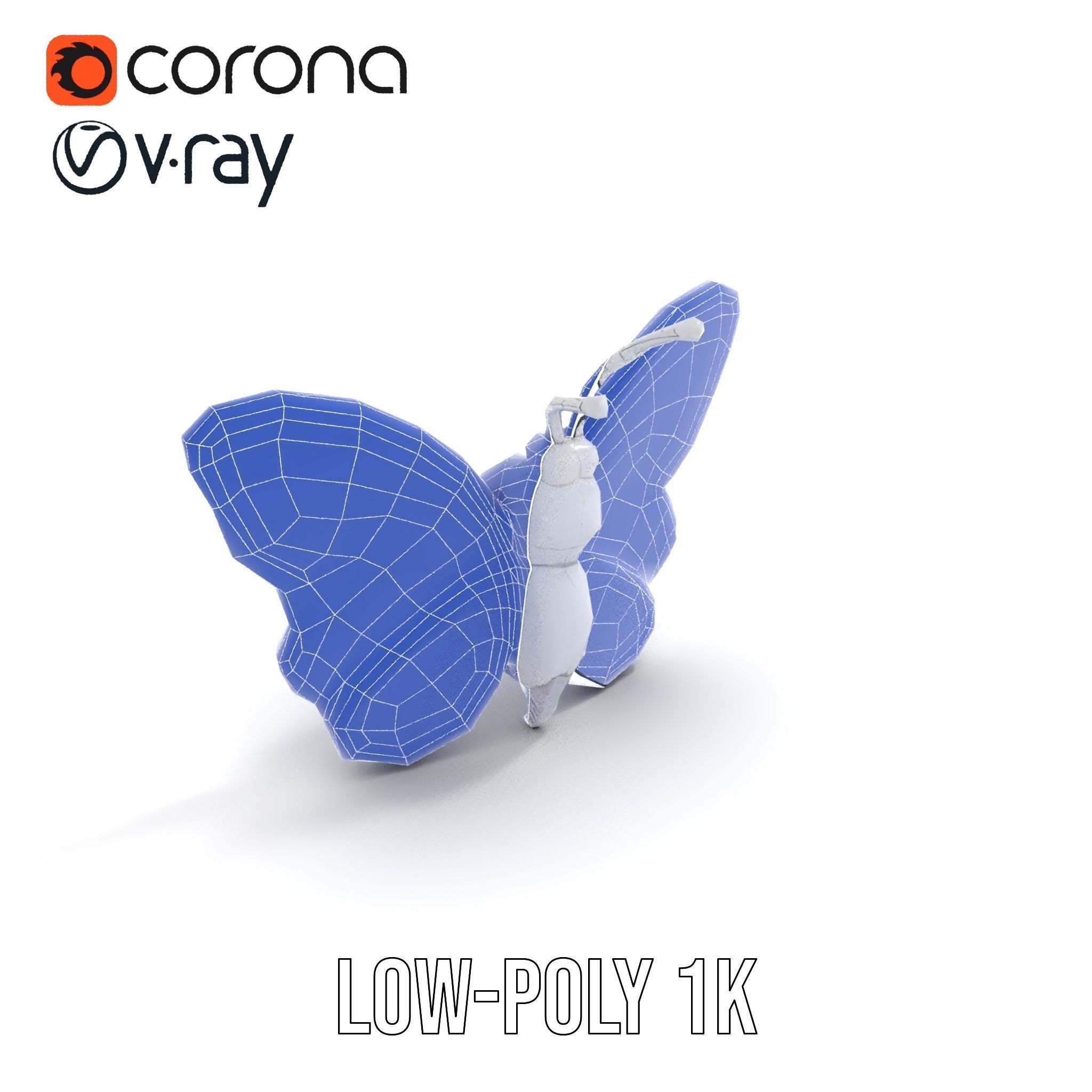 Colorful Inflatable Butterfly Model Pack Low-poly 3D model_28