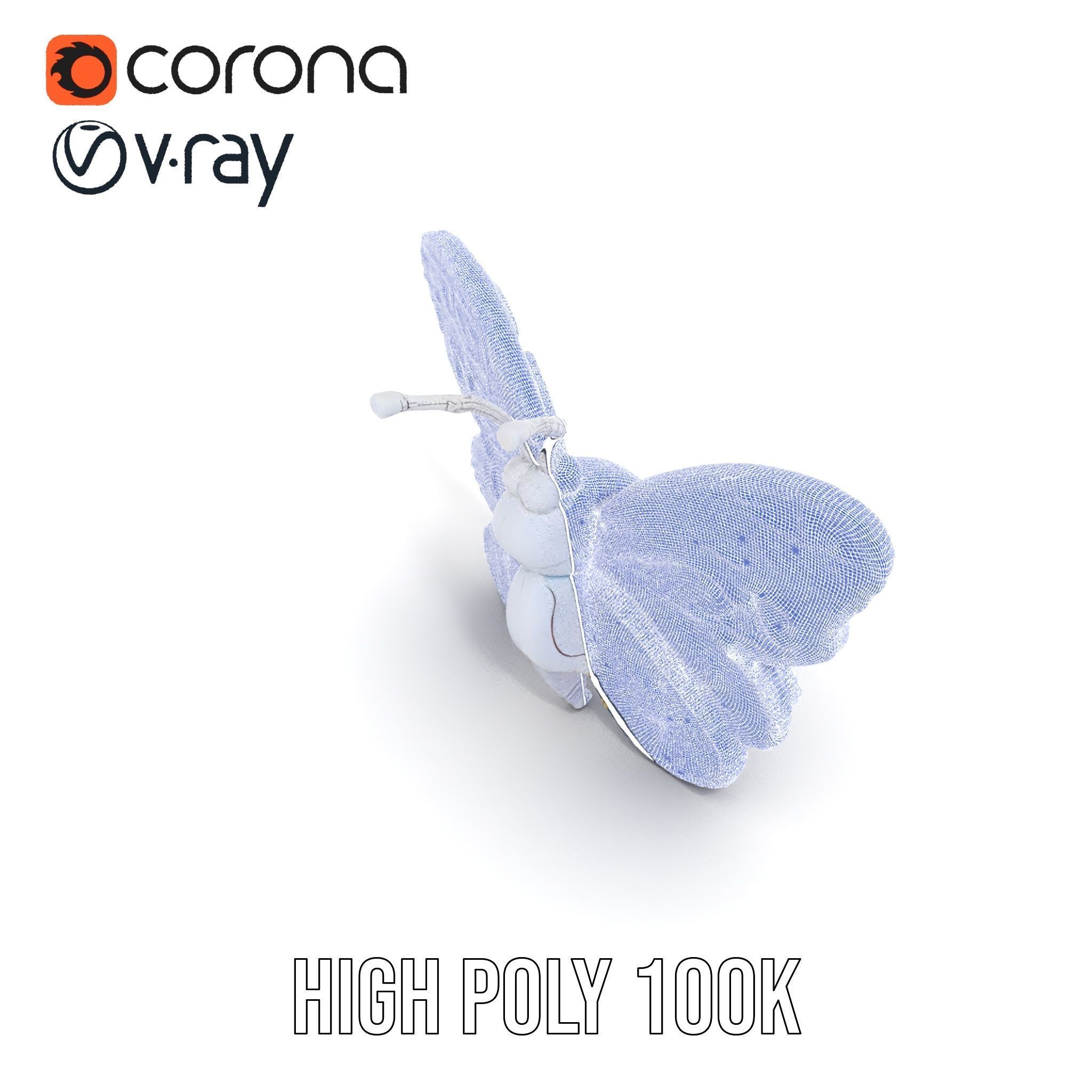 Colorful Inflatable Butterfly Model Pack Low-poly 3D model_26