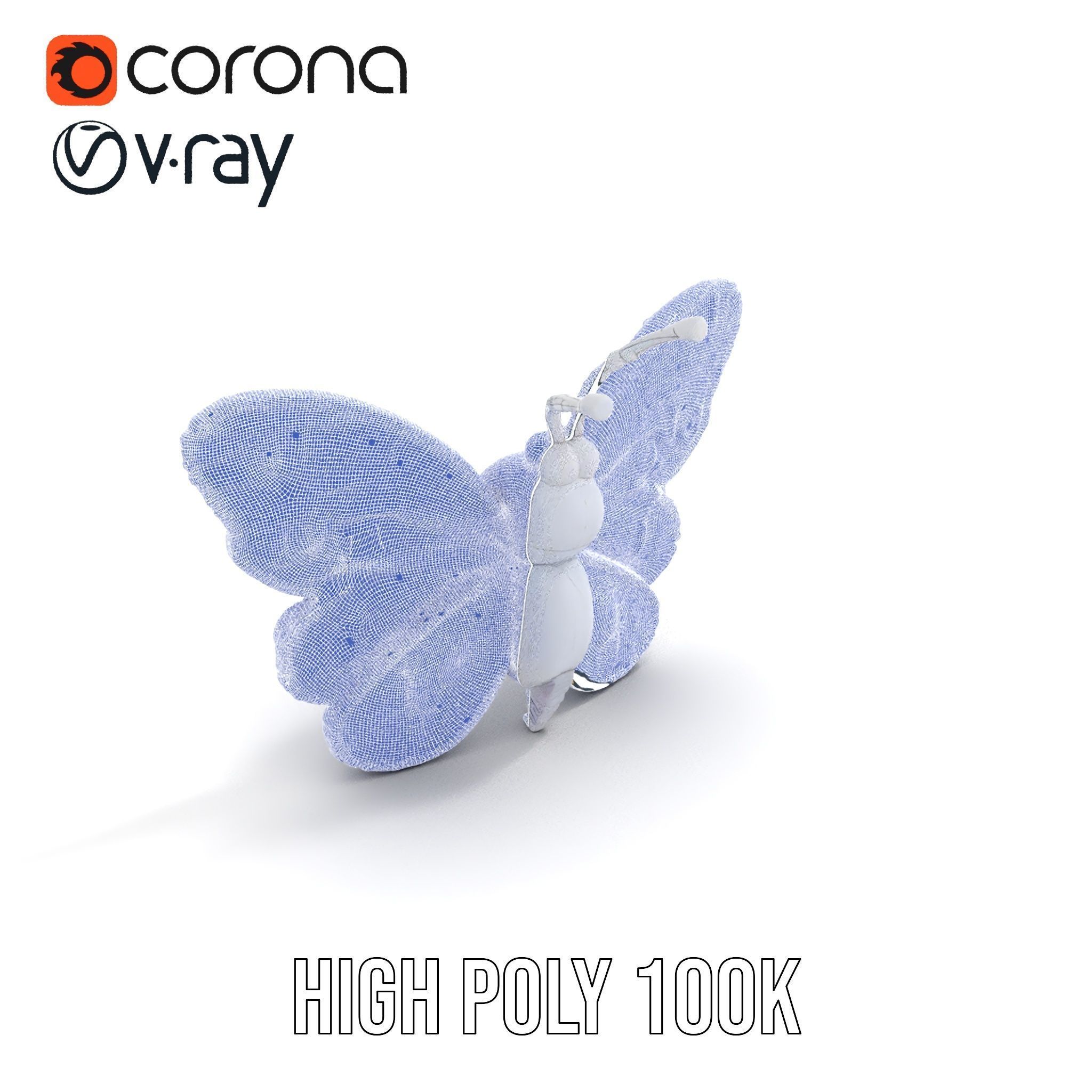 Colorful Inflatable Butterfly Model Pack Low-poly 3D model_29