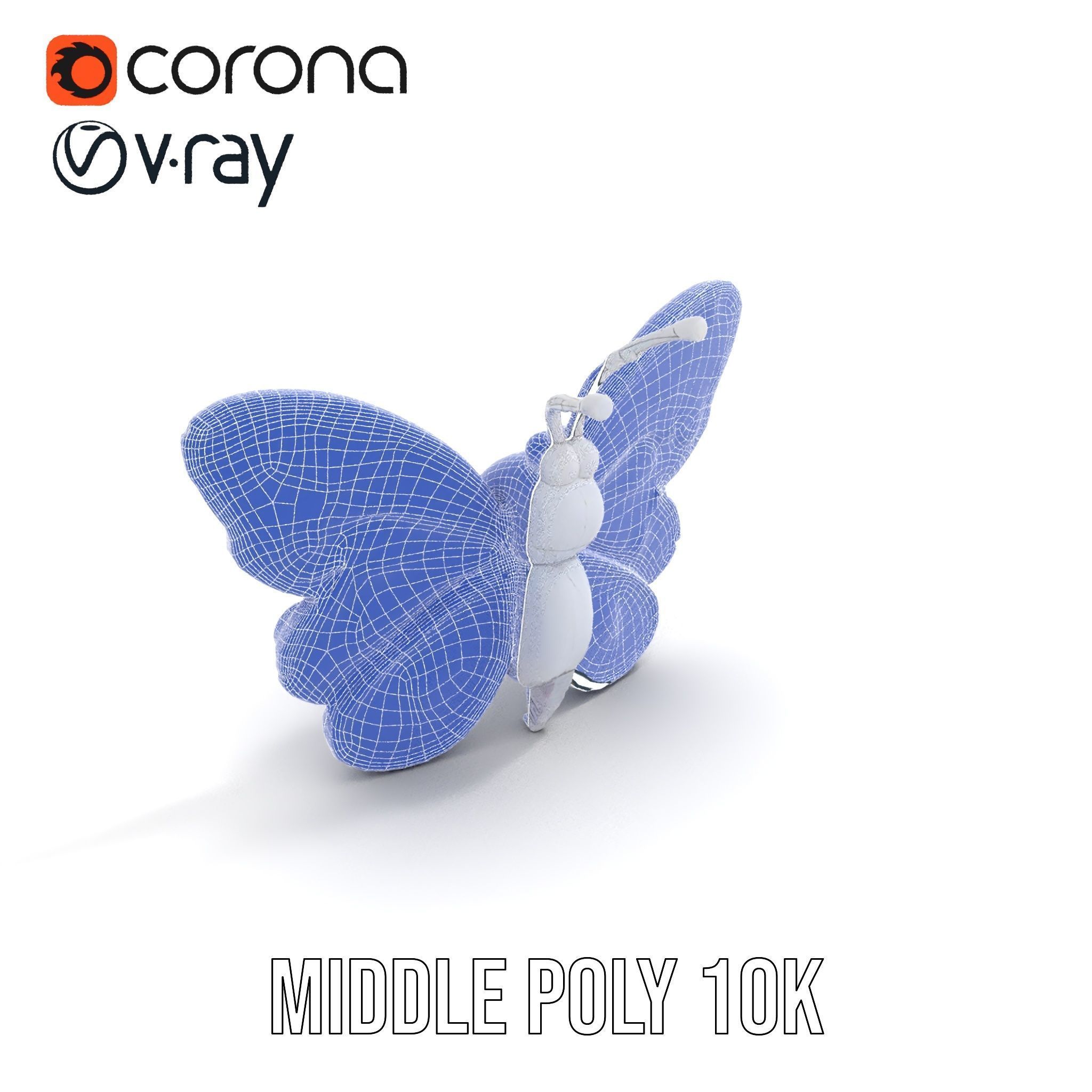 Colorful Inflatable Butterfly Model Pack Low-poly 3D model_13