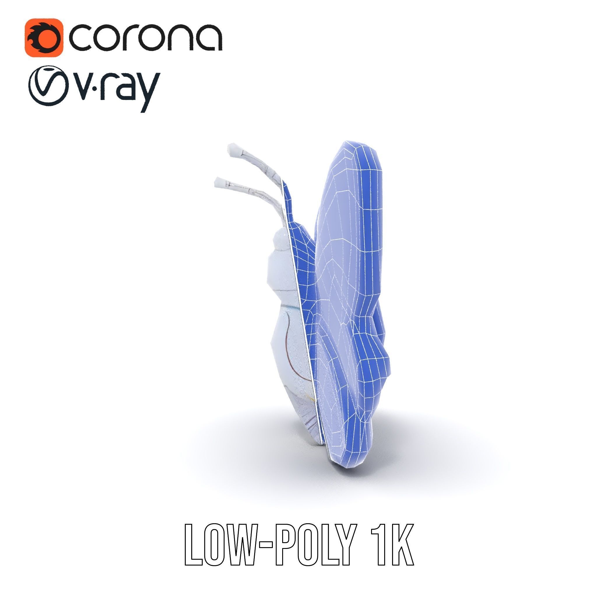 Colorful Inflatable Butterfly Model Pack Low-poly 3D model_17