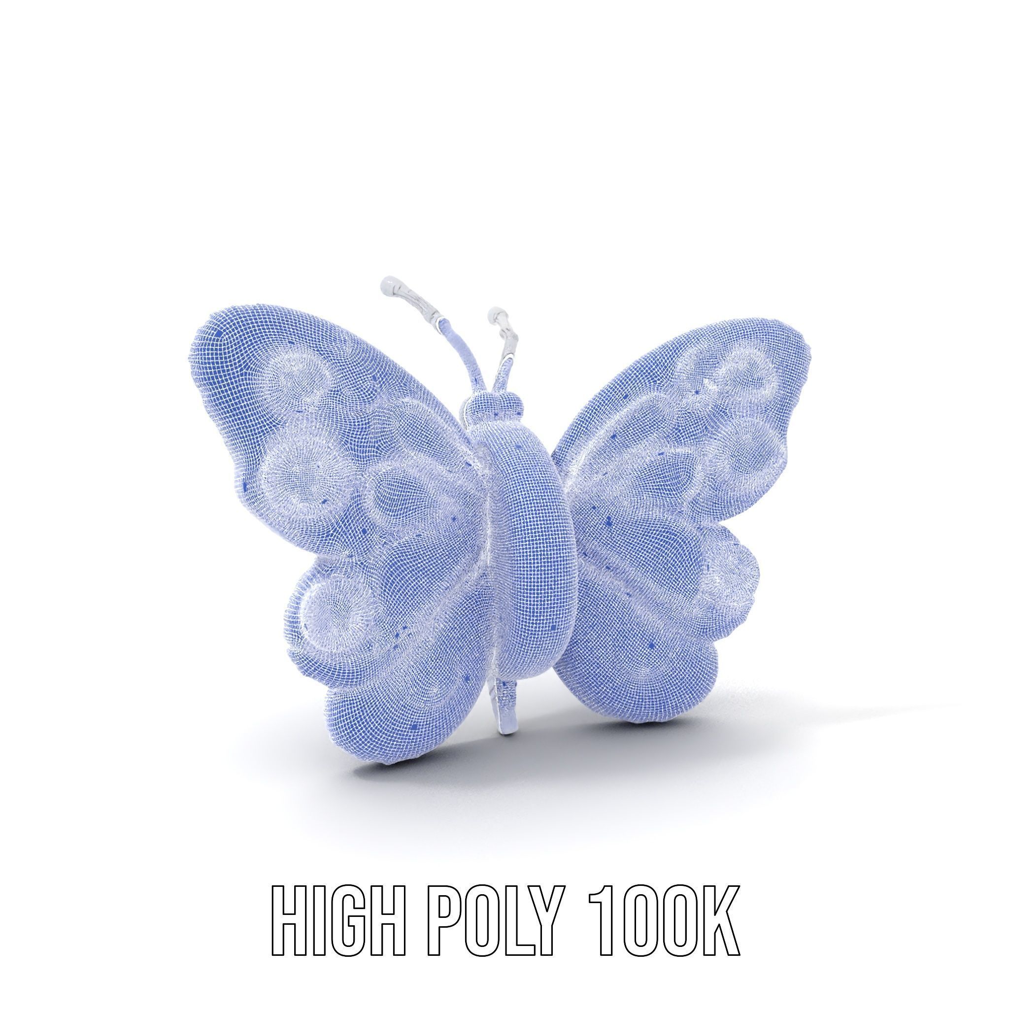 Colorful Inflatable Butterfly Model Pack Low-poly 3D model_4