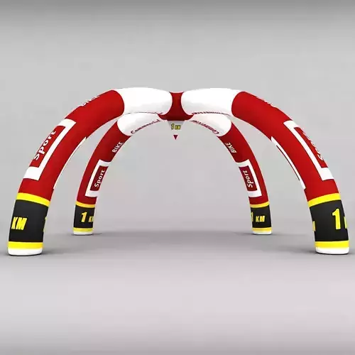 Banner commercial road bike low poly