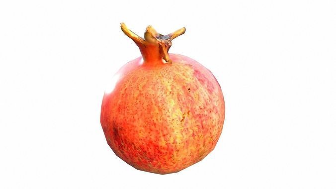 Pomegranate Low-poly 3D model