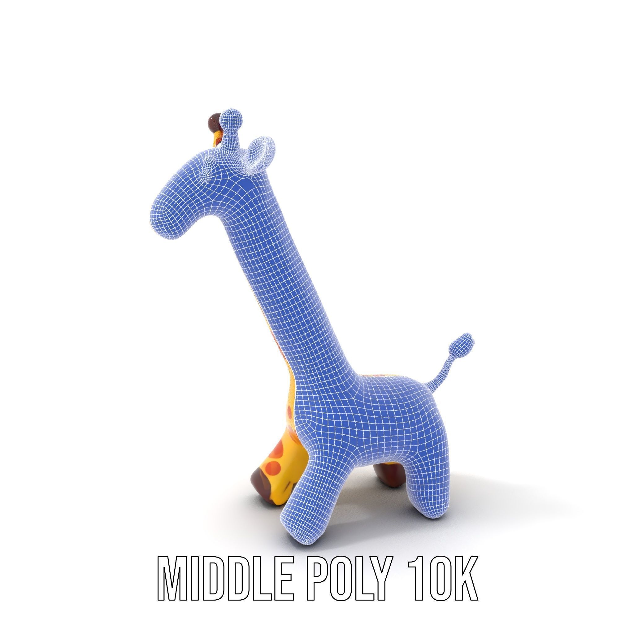 Inflatable Giraffe Toy Model Pack Low-poly 3D model_30